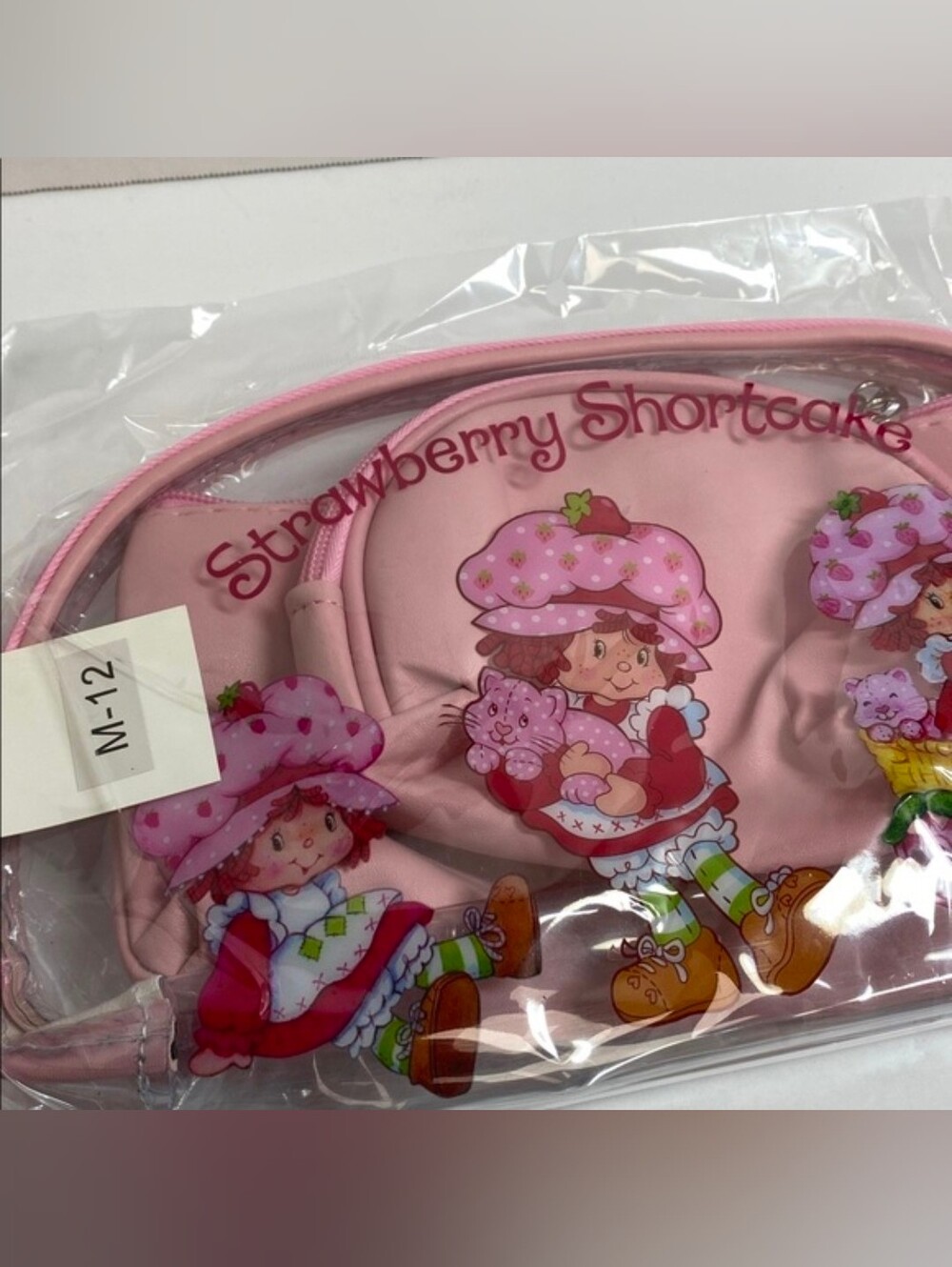 3 Piece Set Strawberry Shortcake Makeup Bags - Picture 3 of 3